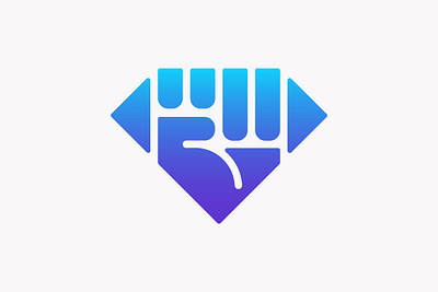 Diamond Fist Logo branding company brand logo company branding design graphic design logo modern vector