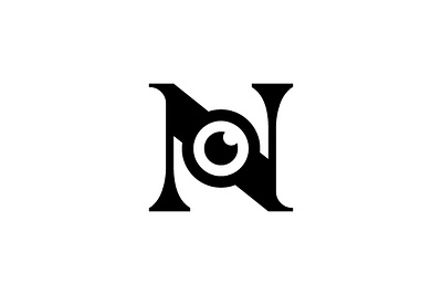 Eye Letter N Logo branding company brand logo company branding design graphic design logo modern vector