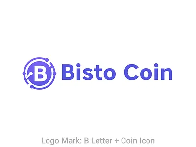 Bisto Coin - Blockchain & Crypto Logo b letter bisto coin bitcoin logo blockchain logo branding coin logo crypto crypto currency currency logo digital logo financial gradient icon logo minimal simple stock technology logo token walet