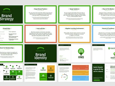 Brand Guidelines | Rowntree Montessori School branding design graphic design graphic design logo typography