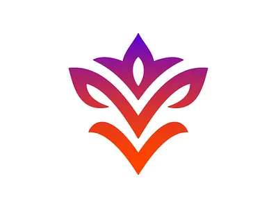 Flower Fox Logo branding company brand logo company branding design graphic design logo modern vector