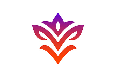 Flower Fox Logo branding company brand logo company branding design graphic design logo modern vector