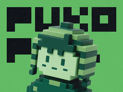 Puko Pop 3d art artoy branding cartoon character cute design graphic design illustration kawaii logo peru pixelart toy voxel