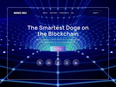 Blockchain Token Web Design blockchain token blockchain token web design blockchain token website design landing page landingpage meme token website pepe token website token web design web design website design