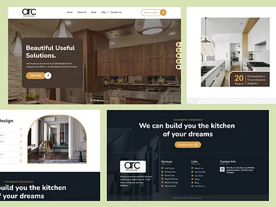 Interior Design Landing Page Design. branding freelancing furniture graphic design illustration ui uiux website