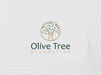 Olive Tree Logo, Real Estate Logo design, Logo Branding brand design brand identity branding creative icon logo logo design logo mark logos logotype minimalist nature olive tree logo properties logo realestate logo realtor tree tree house tree logo