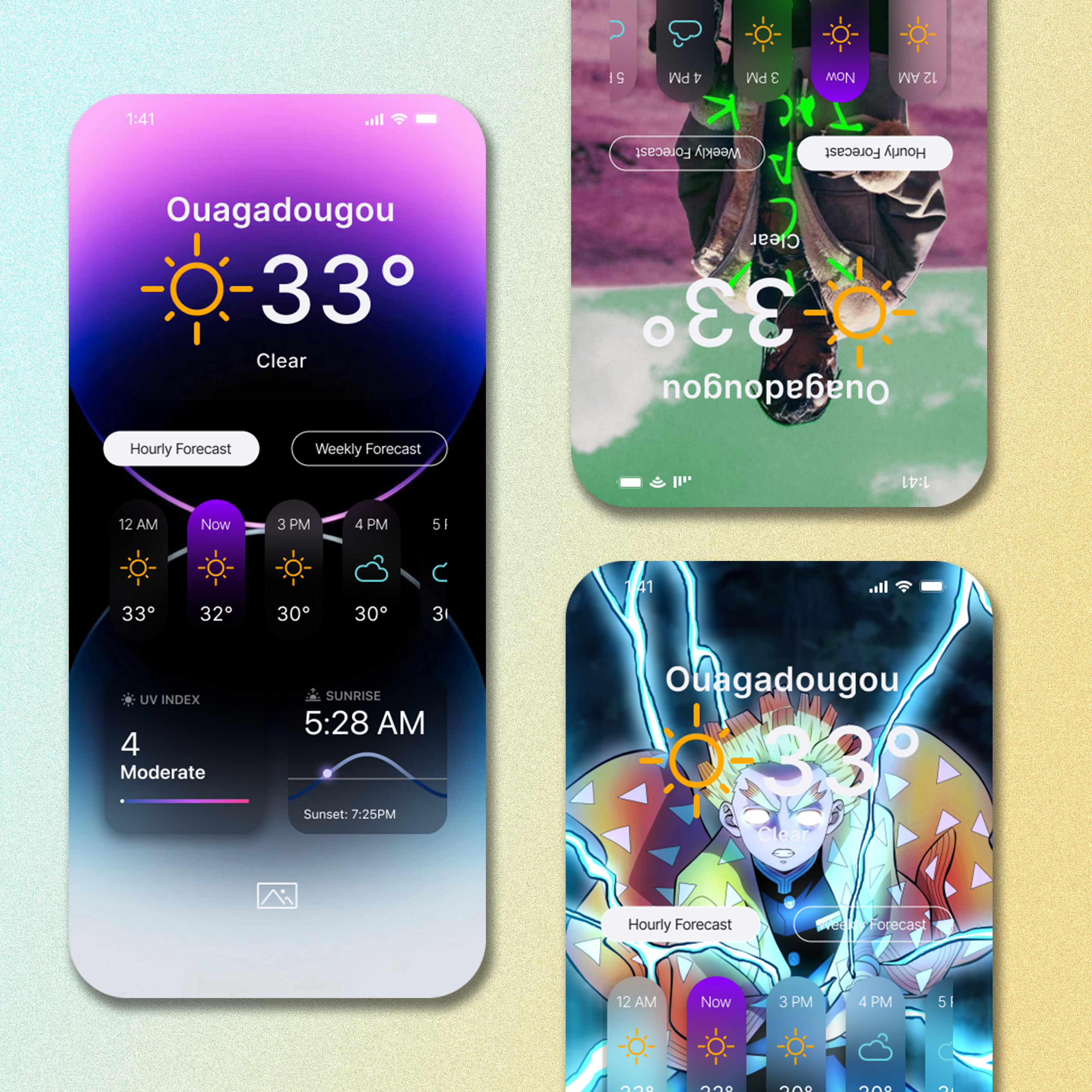 THE PERFECT WEATHER APP UI DESIGN branding design flat graphic design illustration minimal ui ux vector