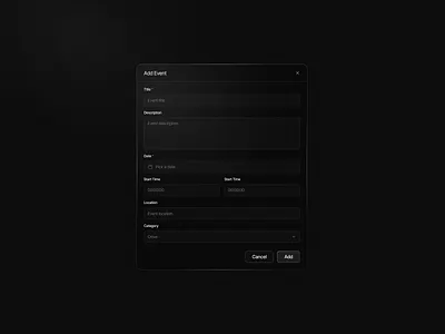 Add Event Model app design app ui figma figma design graphic design saas ui ui component uiux ui design user experience user experience design user interface user interface design ux ux design web web design website website design