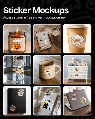 Free Sticker Mockup free sticker mockup sticker mockup