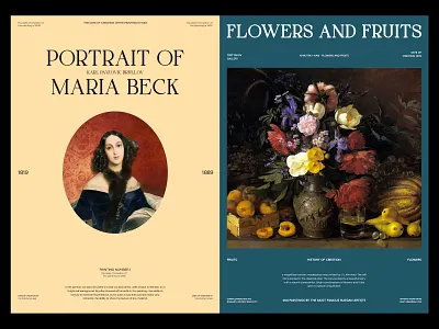 Poster design minimalism museum painter poster ui музей постер