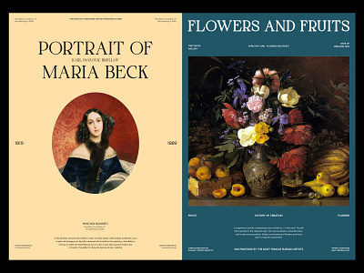 Poster design minimalism museum painter poster ui музей постер
