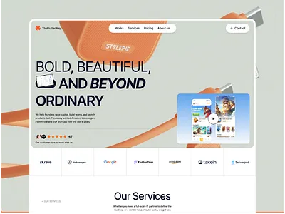 Agency Website Design agency b2b website b2c company landing page design agency landign page website