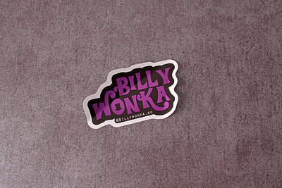Billy Wonka Custom Die Cut Stickers AU artwork au business branding business branding custom stickers die cut stickers die cut supply logo logo creation logo design logo printing printing printing shop small business sticker ideas sticker shop stickers