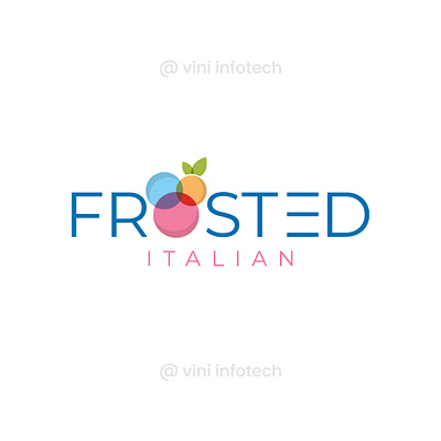 Frosted Italian Logo graphic design logo