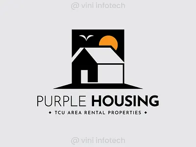 Purple Housing Logo graphic design logo