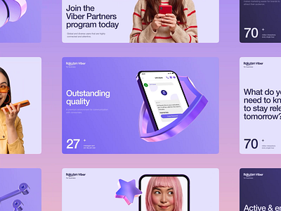 Rakuten Viber for Business - Complex Branding and Design collab 3d animation b2b brand branding graphic design identity marketing assets motion graphics ui design visual identity