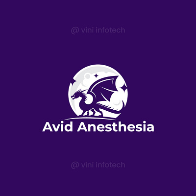 Avid Anesthesia Logo graphic design logo