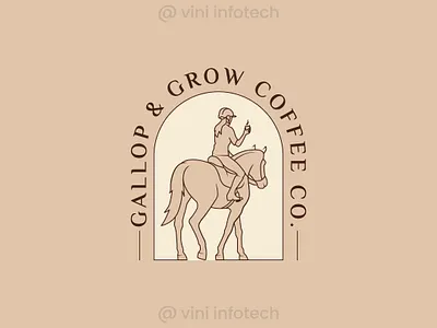 Gallop & Grow Coffee Co. graphic design logo