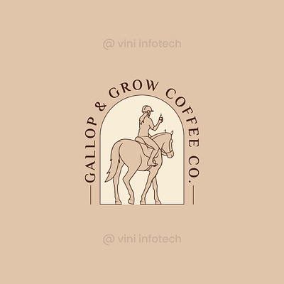 Gallop & Grow Coffee Co. graphic design logo