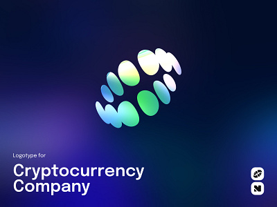 Logo Design – Cryptocurrency Company app icon blockchain design brand design branding concept crypto branding crypto company crypto ui digital assets fintech logo futuristic logo gradient logo logo logo design logotype tech branding visual identity web3