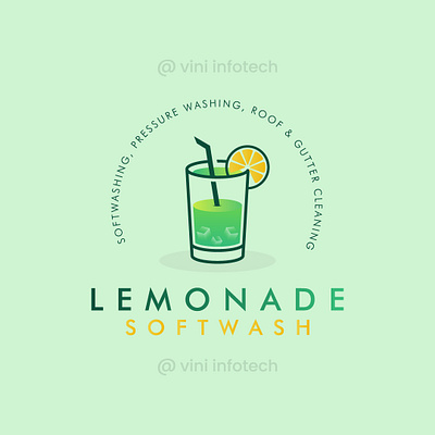 Lemonade Softwash Logo graphic design logo