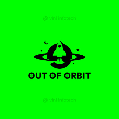 Out Of Orbit Logo graphic design logo