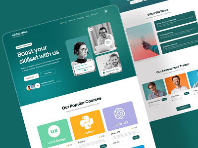 nEduction - Online Learning with Premium Course Design career development course digital learning e learning e learning platform edtech education education dashboard educational website netro netrosystems online course online learning responsive design seo student web design website