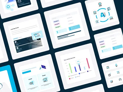 Marketing Web UI - Product Visuals agencybox website landing page marketing web app marketing website saas app sass web ui sass website ui