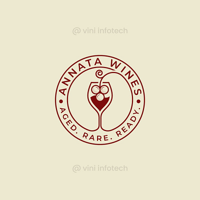Annata Wines Logo graphic design logo