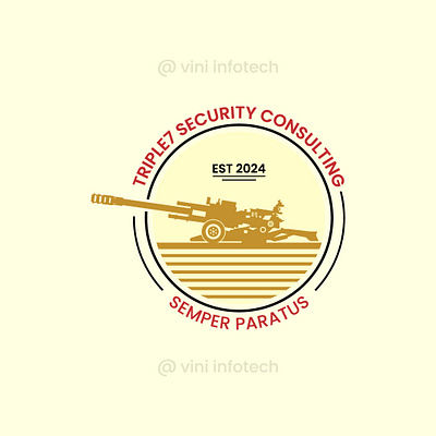 Triple7 Security Logo graphic design logo
