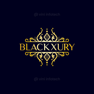 BLACKXURY Logo graphic design logo