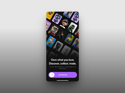 NFT Marketplace App (Concept) design mobile mobile app nft ui ui design ux
