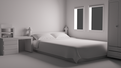 Bed Room Concept 3d