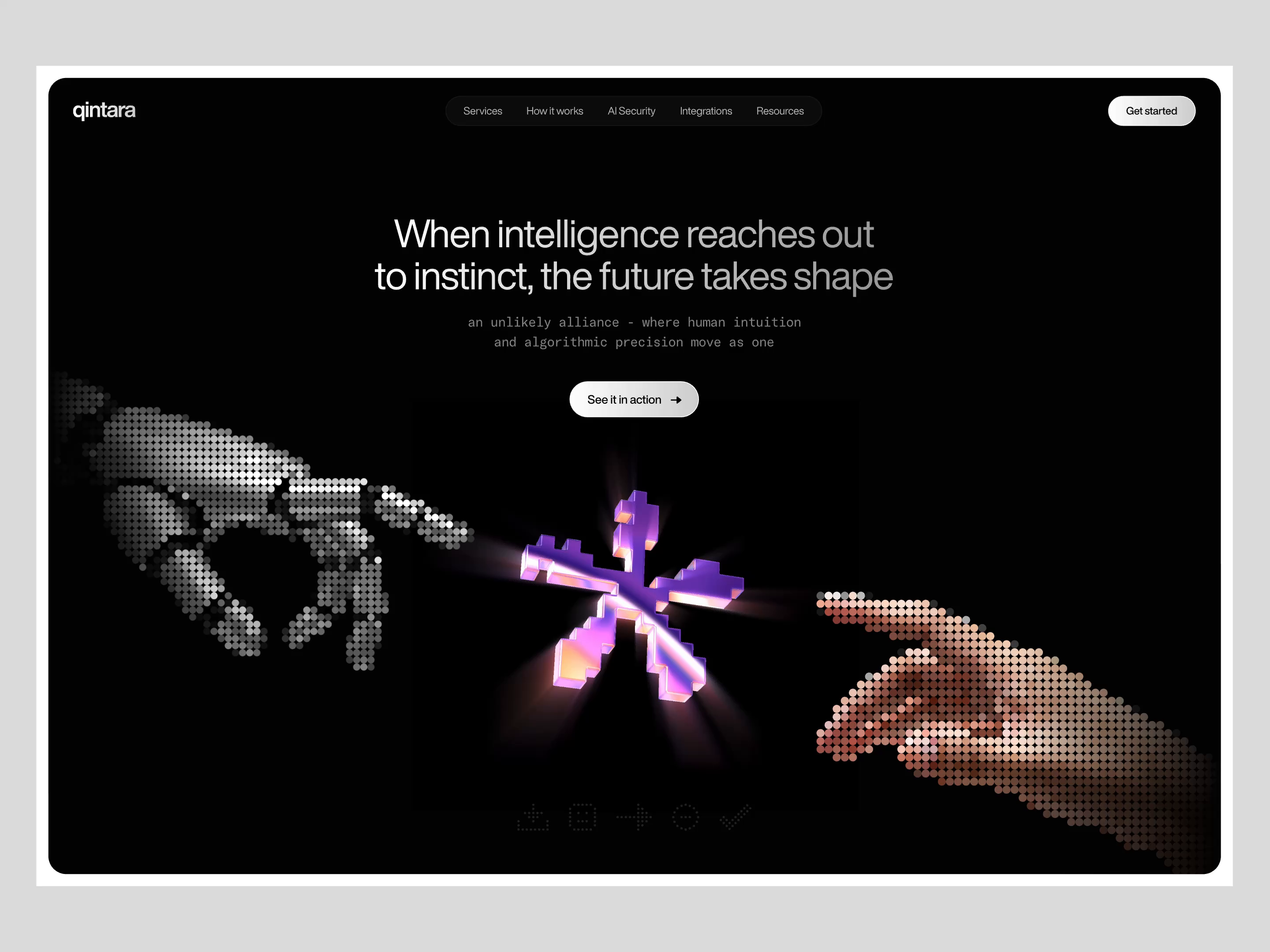 Example of Landing page: human–AI synergy for smarter outcomes