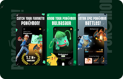 PokeArena App — App Store & Google Play Screenshots app store screenshots apps branding branding design playstore kit playstore screenshots screenshots screenshots design ui design ui design of applications uiux visual app brandin visual branding visuall app branding