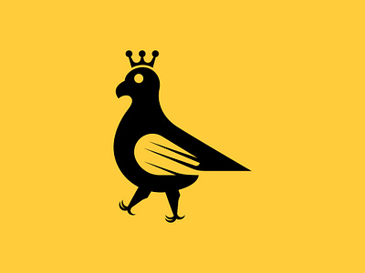 King pigeon logo. animal logo branding crown bird logo design dove logo dove logo sale graphic design illustration king bird logo king logo king pigeon logo logo pigeon logo pigeon logo sale vector