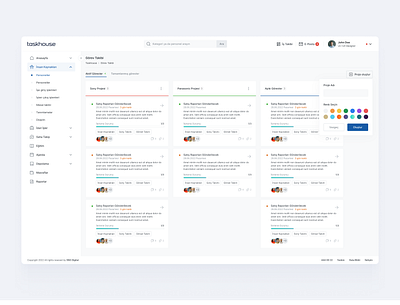 Task Tracking & Project Management UI dashboard design projectmanagement ui ux web