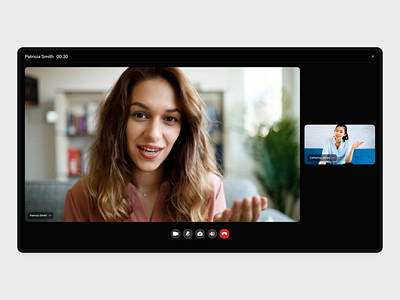 Bringing Doctors Closer — One Video Call at a Time branding clean ui connect with doctors design doctors calling screen healthtech idea illustration integrated video consultation patient picture in picture patientcare pixel perfect ux real time advice ui uiux video first experience videocall screen virtually
