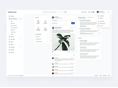 Dashboard & Communication UI communication dashboard desktop social ui ux web