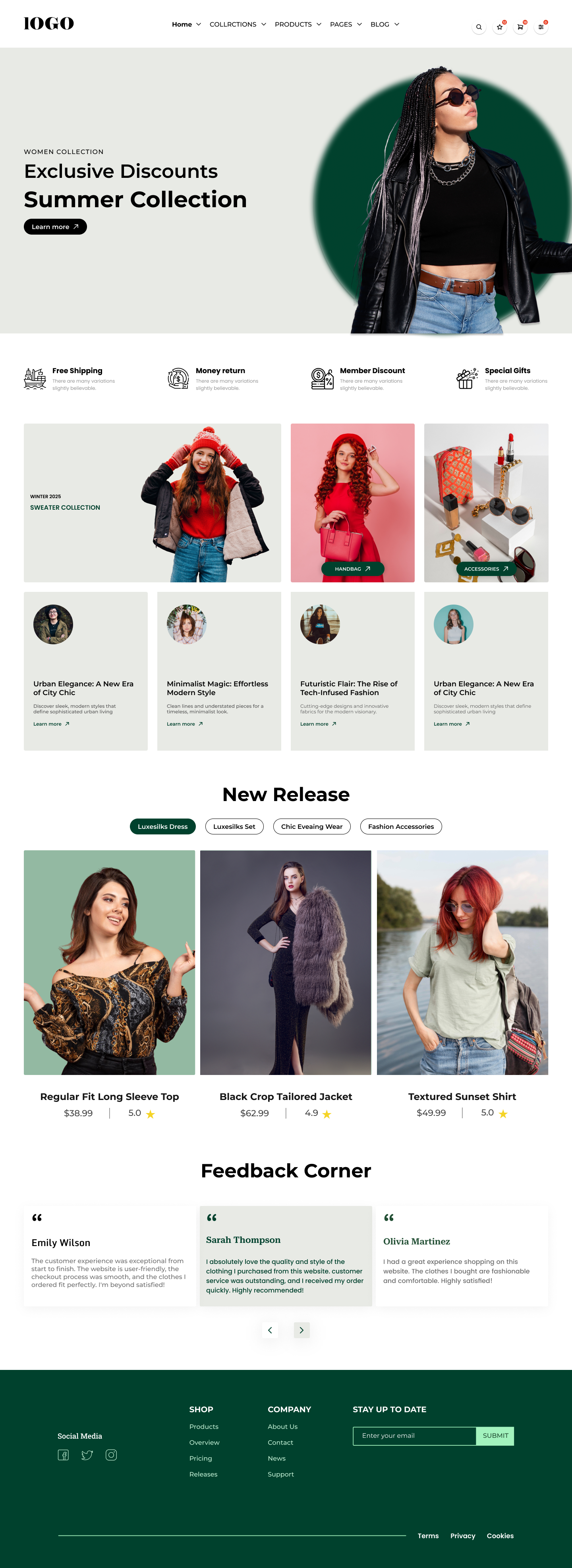 Fashion E-Commerce Website Design fashion herosection landing page ui uiux website