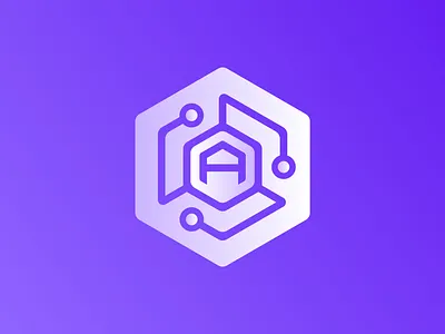 AIAura Core - AI Logo Design Concept ai ai logo brand identity branding chinthaka gunaratne design futuristic graphic design icon logo logo design logo designer logo mark logos mark monogram network symbol tech tech logo