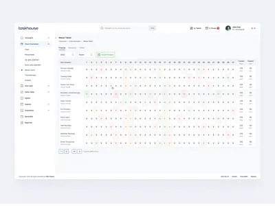 Attendance Tracking & Leave Management UI design project management ui ux
