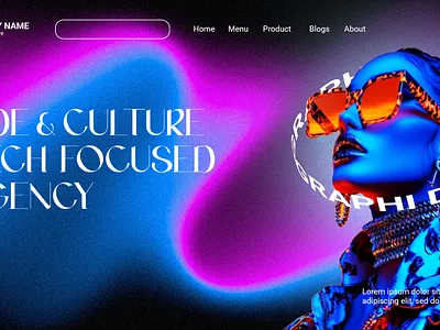 Agency Landing Page design fashion landing page mdern template ui ux webdesign website