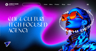 Agency Landing Page design fashion landing page mdern template ui ux webdesign website
