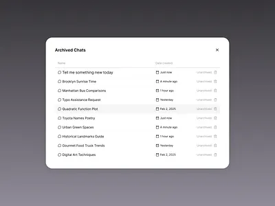 Archived Chats ai chat chatgpt