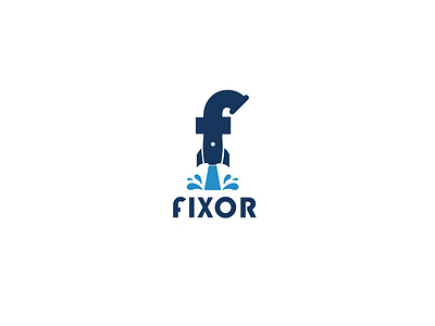 Plumbing Logo Design branding design flying graphic design graphicdesign illustration logo logotype minimal plumbing rocket simple logo tubewell ui water waterdrop