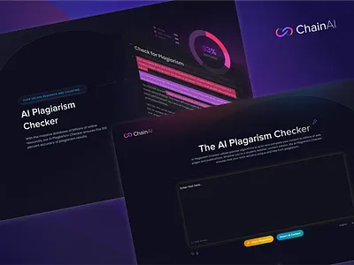 AI Plagiarism Checker ai branding product ux website