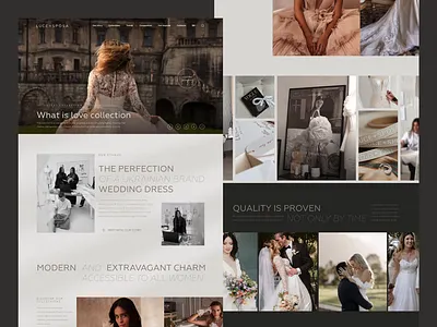 LUCE + SPOSA animation branding online store ui web design