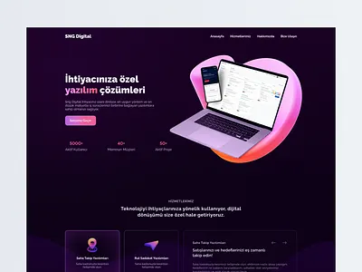 Landing Page Design design landing page tech ui ux