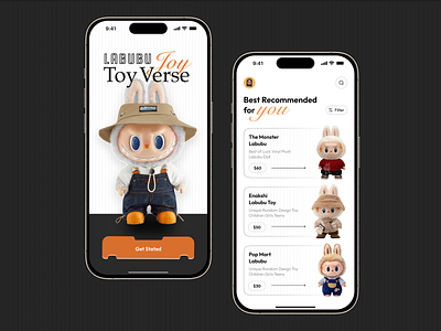 LABUBU - Toy App Design app design branding design dribbble best shot figma graphic design illustration labubu labubu toy labubutoy logo toy app design ui ux vector